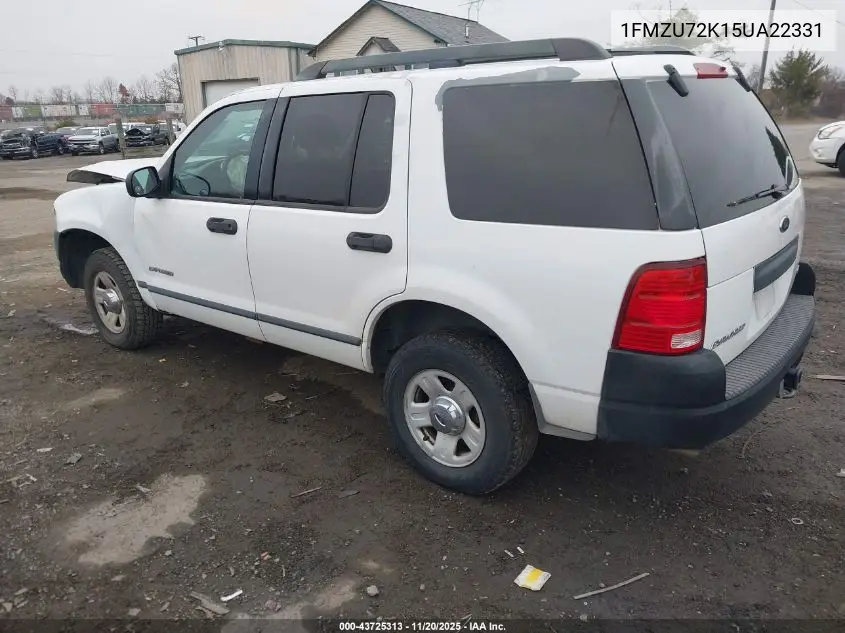 1FMZU72K15UA22331 2005 Ford Explorer Xls/Xls Sport