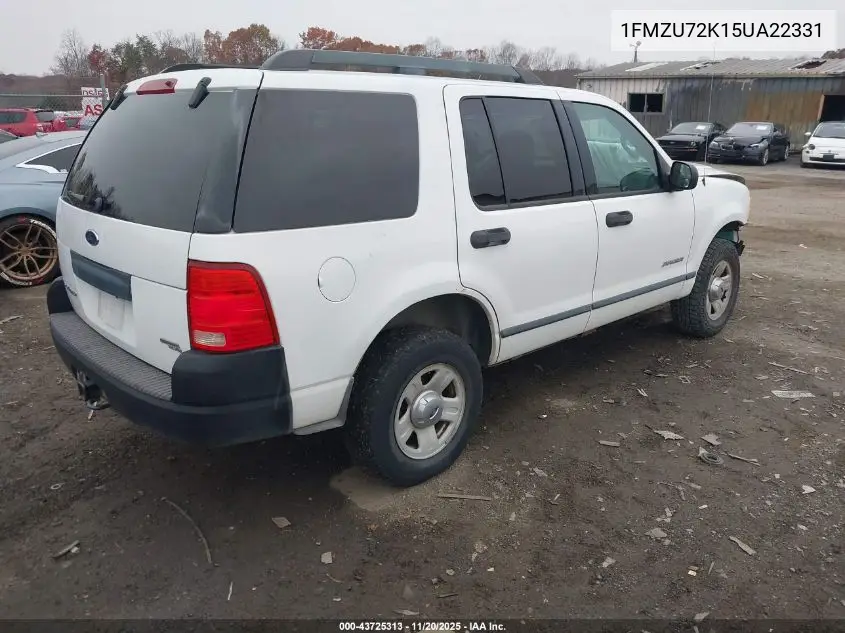 1FMZU72K15UA22331 2005 Ford Explorer Xls/Xls Sport
