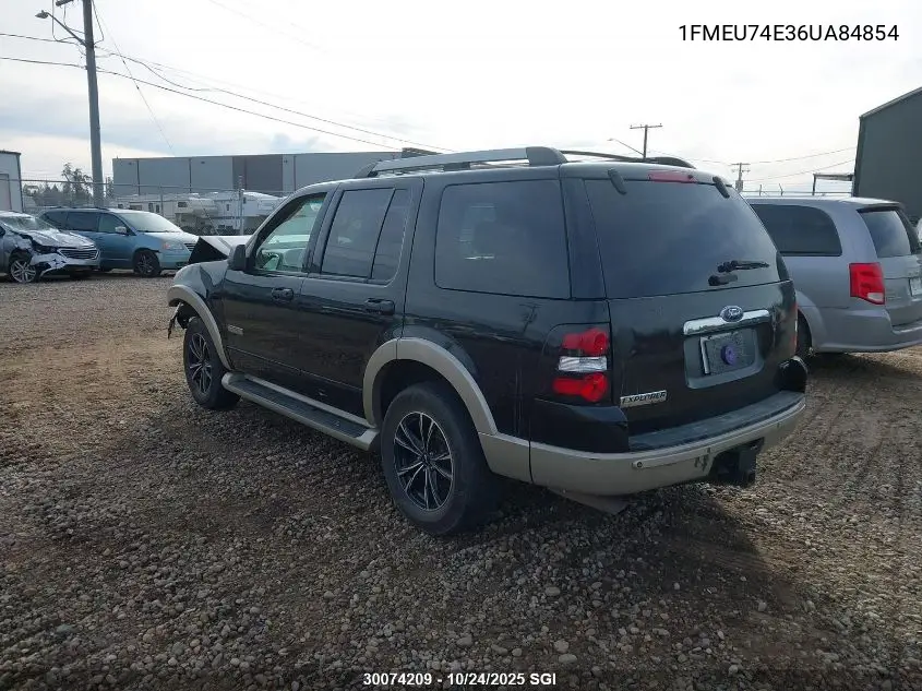 1FMEU74E36UA84854 2006 Ford Explorer Eddie Bauer