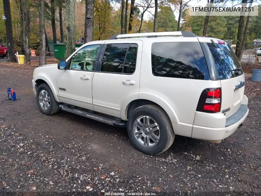 1FMEU75EX6UA91251 2006 Ford Explorer Limited