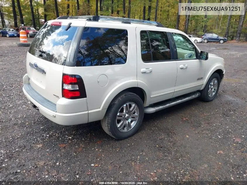 1FMEU75EX6UA91251 2006 Ford Explorer Limited