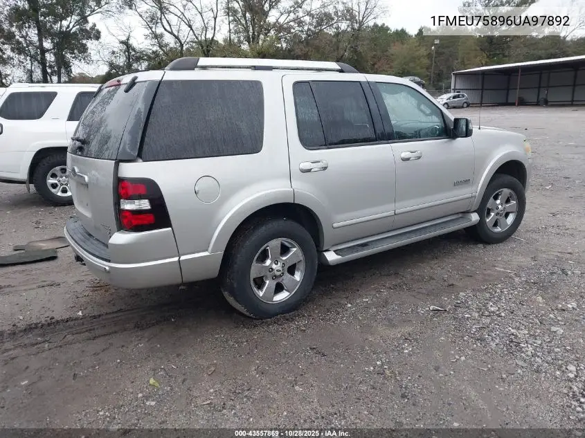 1FMEU75896UA97892 2006 Ford Explorer Limited