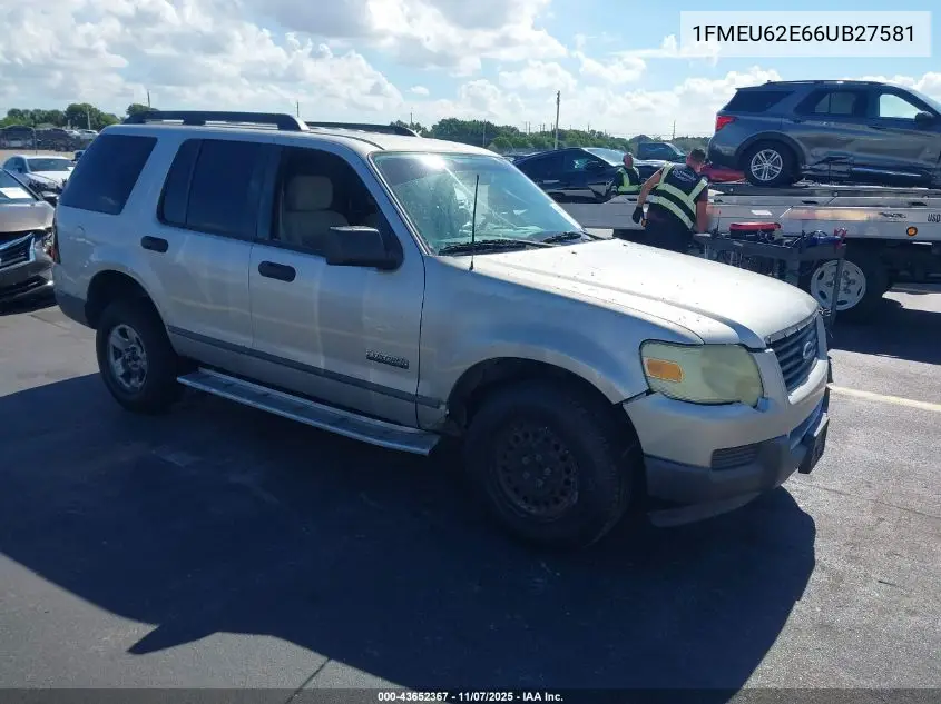1FMEU62E66UB27581 2006 Ford Explorer Xls
