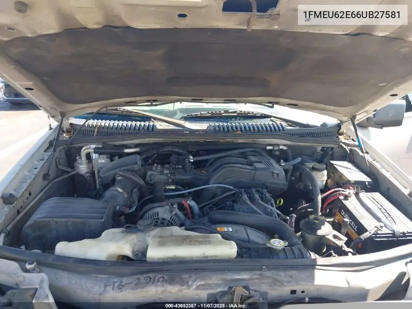 1FMEU62E66UB27581 2006 Ford Explorer Xls