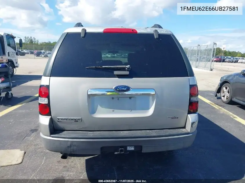 1FMEU62E66UB27581 2006 Ford Explorer Xls