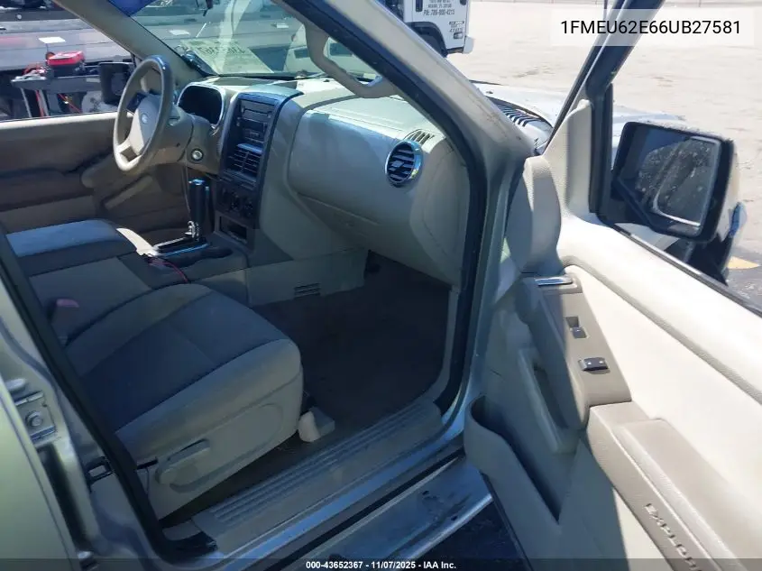 1FMEU62E66UB27581 2006 Ford Explorer Xls