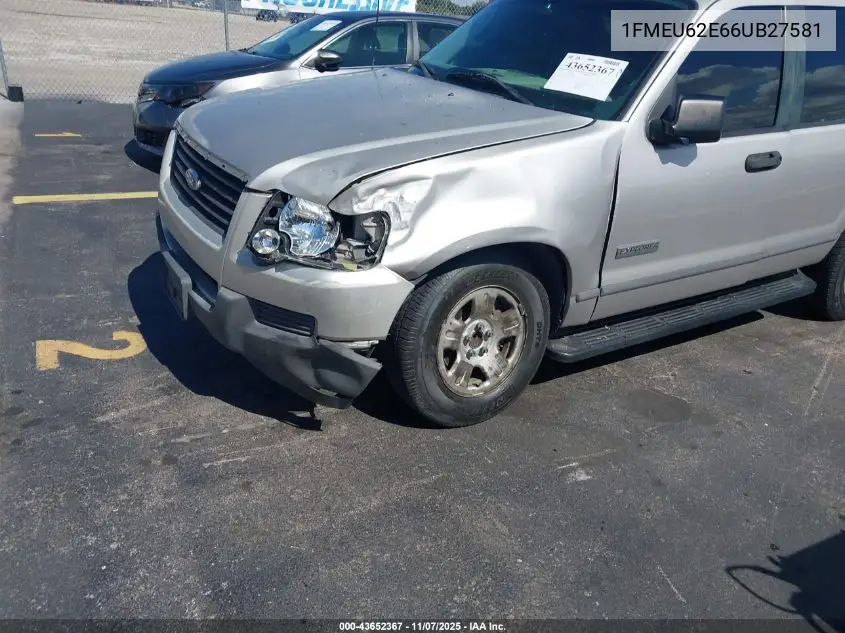 1FMEU62E66UB27581 2006 Ford Explorer Xls