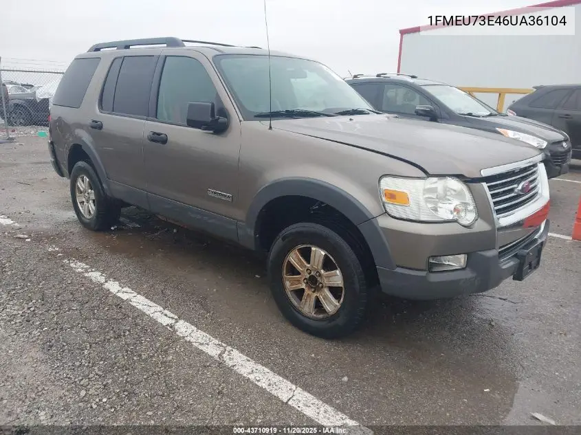 1FMEU73E46UA36104 2006 Ford Explorer Xlt