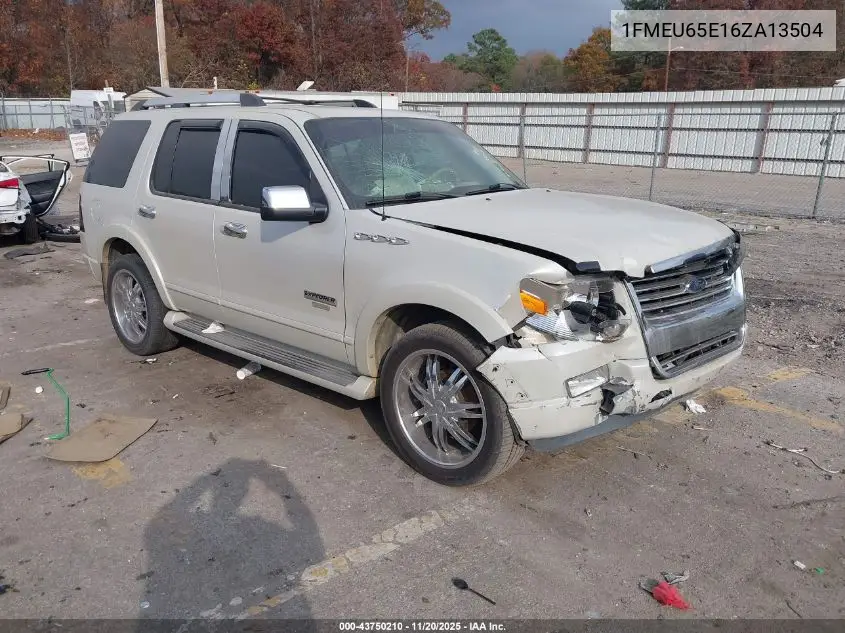 1FMEU65E16ZA13504 2006 Ford Explorer Limited