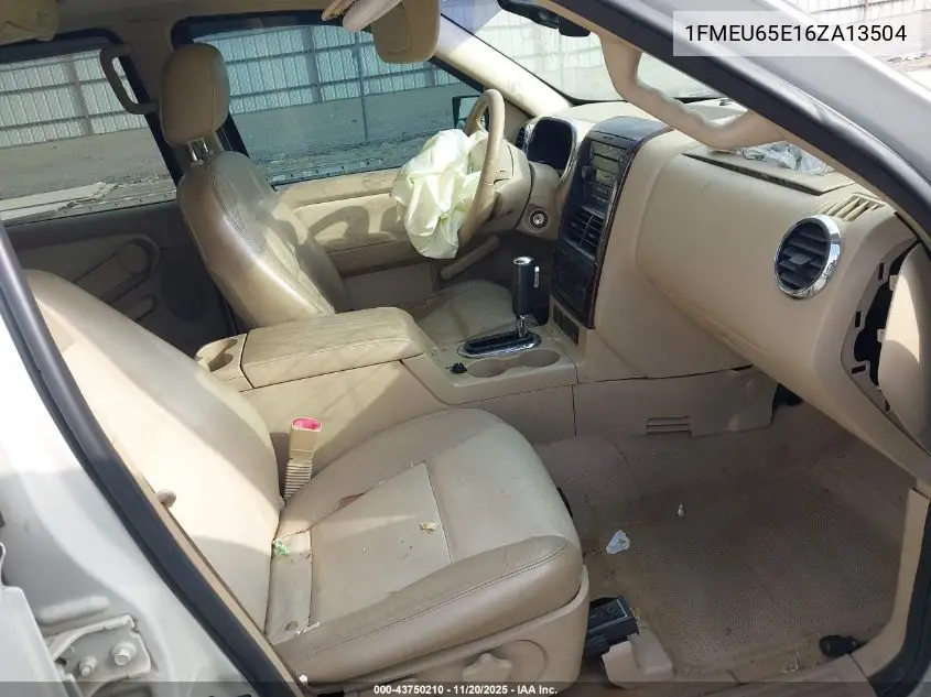 1FMEU65E16ZA13504 2006 Ford Explorer Limited