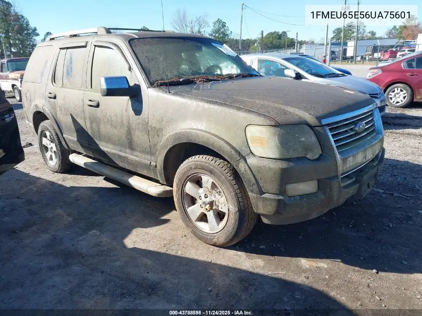 1FMEU65E56UA75601 2006 Ford Explorer Limited