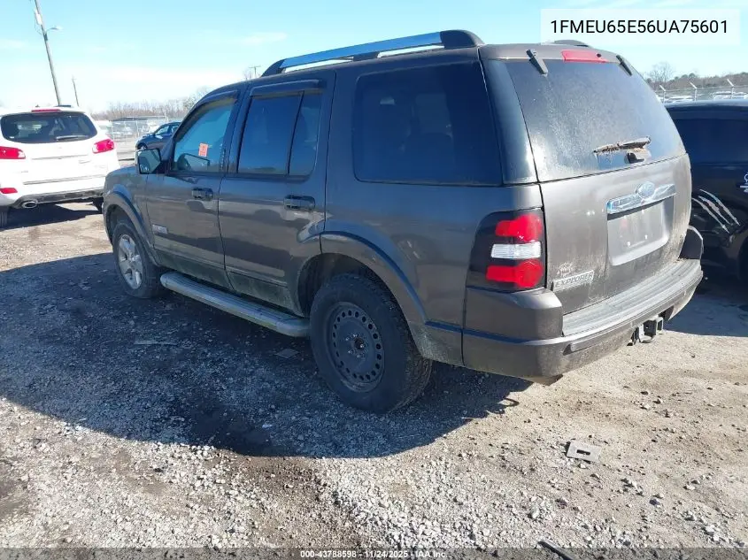 1FMEU65E56UA75601 2006 Ford Explorer Limited