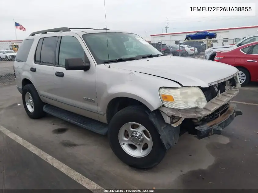 1FMEU72E26UA38855 2006 Ford Explorer Xls