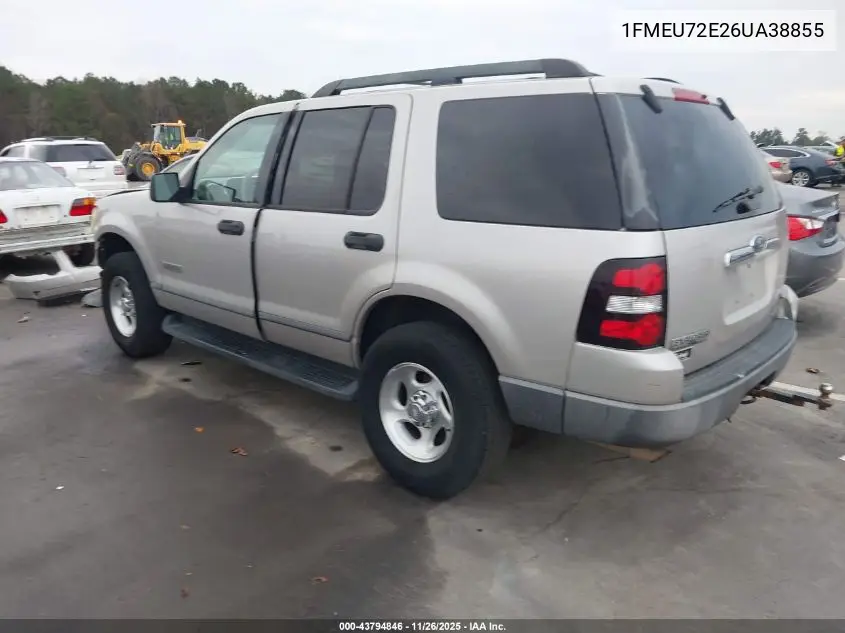 1FMEU72E26UA38855 2006 Ford Explorer Xls