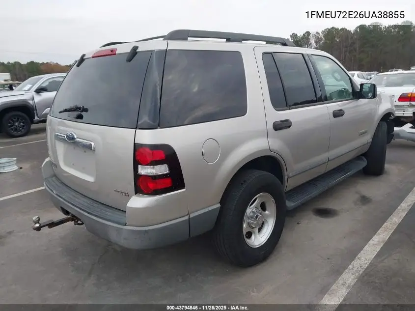 1FMEU72E26UA38855 2006 Ford Explorer Xls