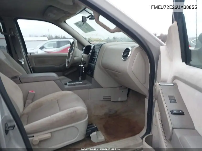 1FMEU72E26UA38855 2006 Ford Explorer Xls