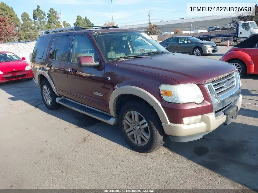 1FMEU74827UB26698 2007 Ford Explorer Eddie Bauer
