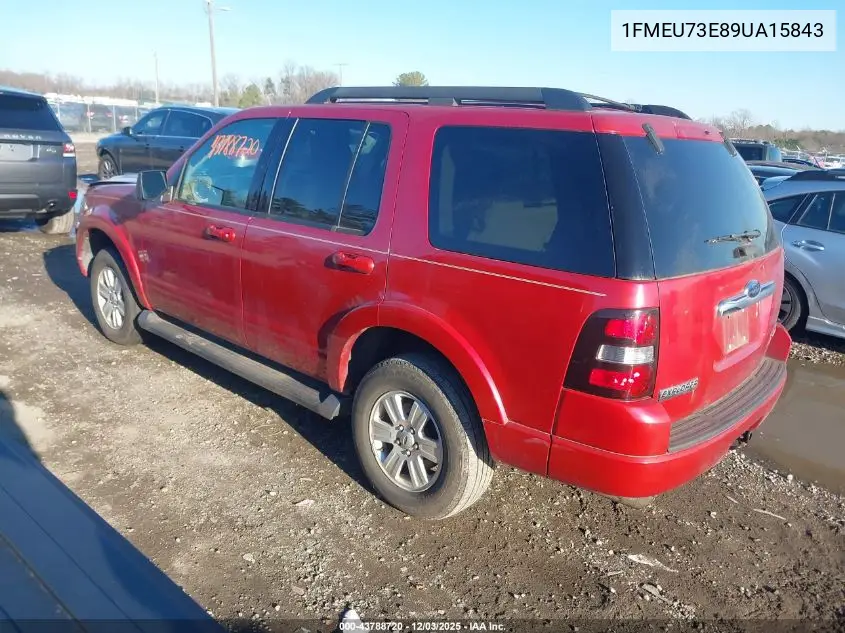 1FMEU73E89UA15843 2009 Ford Explorer Xlt