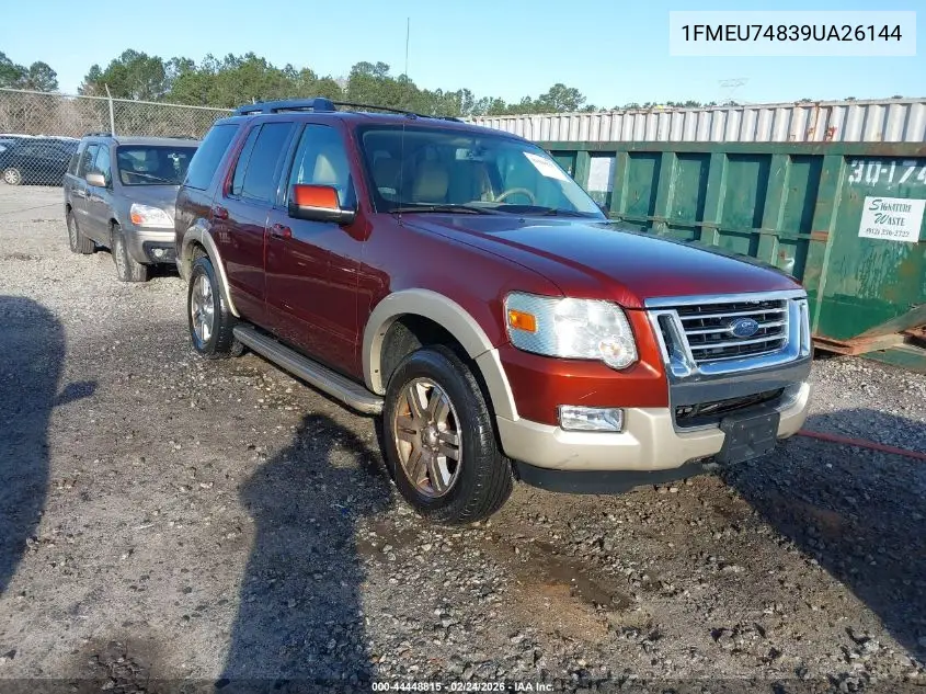 1FMEU74839UA26144 2009 Ford Explorer Eddie Bauer