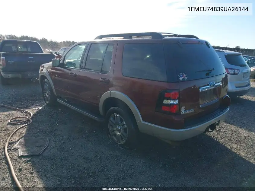 1FMEU74839UA26144 2009 Ford Explorer Eddie Bauer