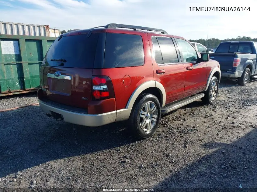 1FMEU74839UA26144 2009 Ford Explorer Eddie Bauer