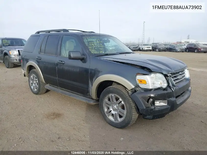 1FMEU7E88AUA73902 2010 Ford Explorer Eddie Bauer