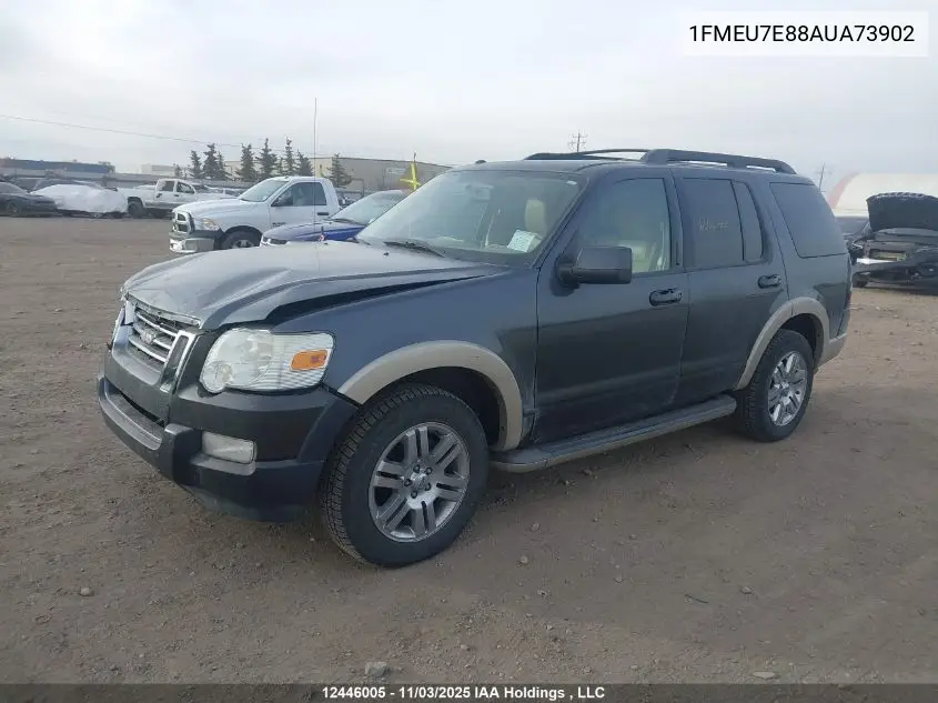 1FMEU7E88AUA73902 2010 Ford Explorer Eddie Bauer