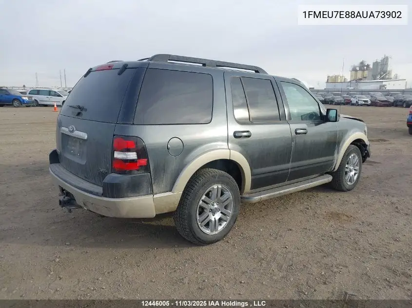 1FMEU7E88AUA73902 2010 Ford Explorer Eddie Bauer