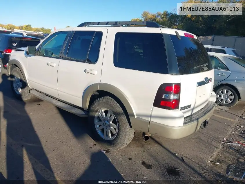 1FMEU7E85AUA61013 2010 Ford Explorer Eddie Bauer