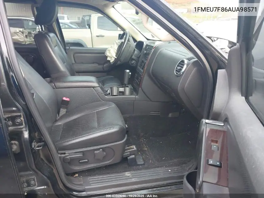 1FMEU7F86AUA98571 2010 Ford Explorer Limited