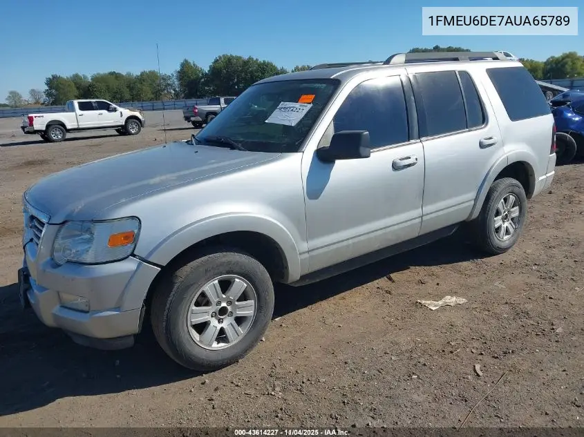 1FMEU6DE7AUA65789 2010 Ford Explorer Xlt