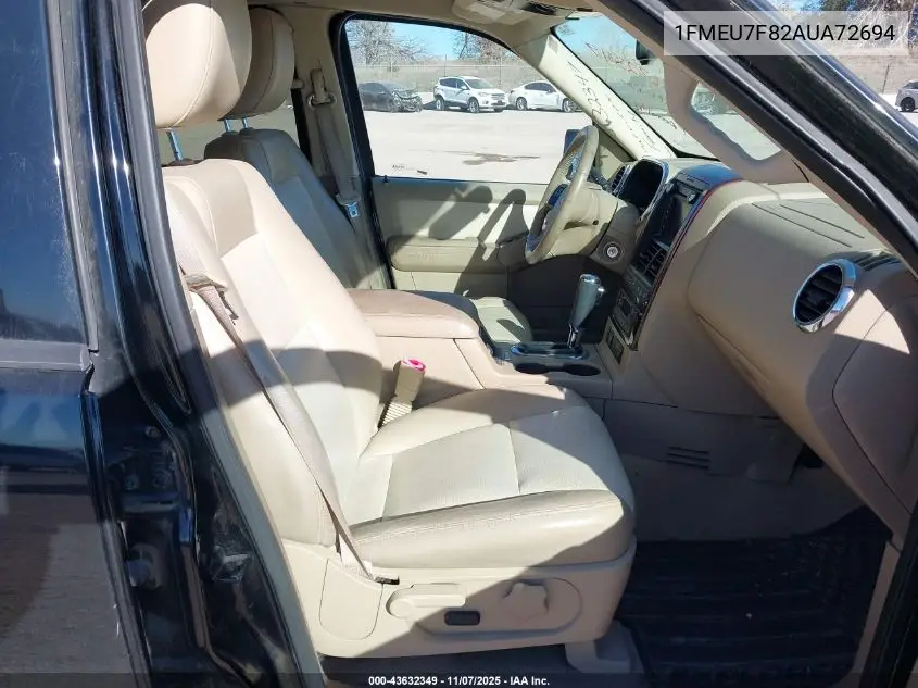 1FMEU7F82AUA72694 2010 Ford Explorer Limited
