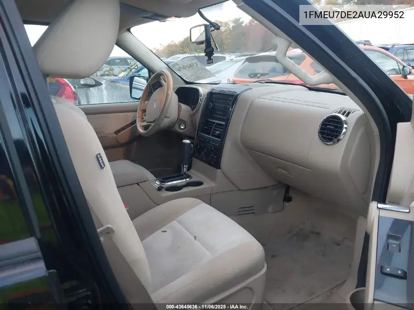 1FMEU7DE2AUA29952 2010 Ford Explorer Xlt