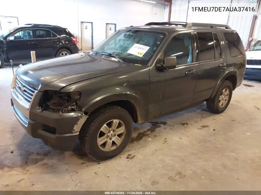 1FMEU7DE7AUA37416 2010 Ford Explorer Xlt