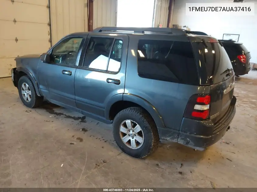 1FMEU7DE7AUA37416 2010 Ford Explorer Xlt