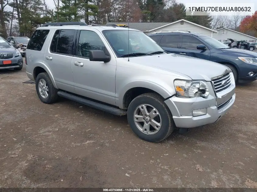 1FMEU7DE8AUA80632 2010 Ford Explorer Xlt