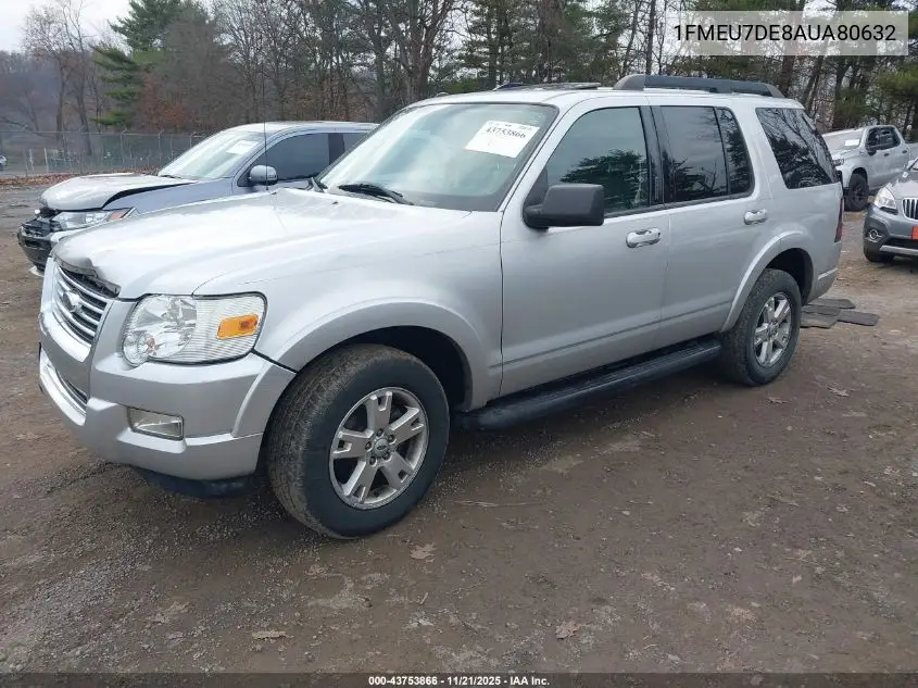 1FMEU7DE8AUA80632 2010 Ford Explorer Xlt