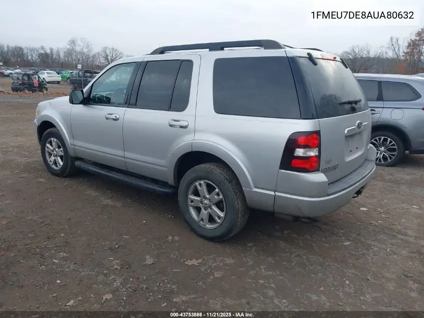1FMEU7DE8AUA80632 2010 Ford Explorer Xlt