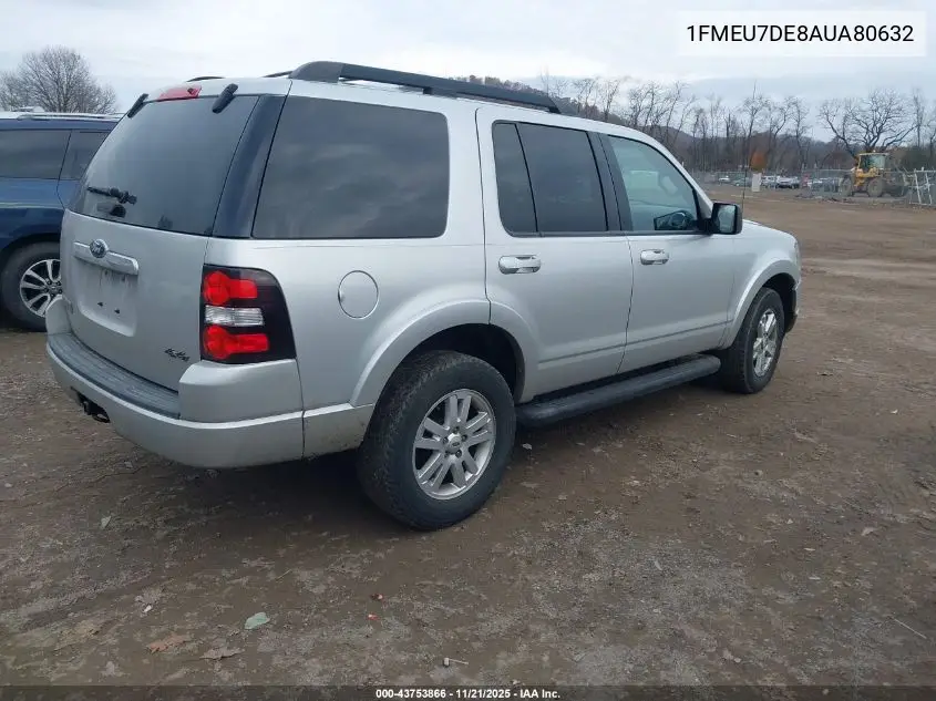 1FMEU7DE8AUA80632 2010 Ford Explorer Xlt