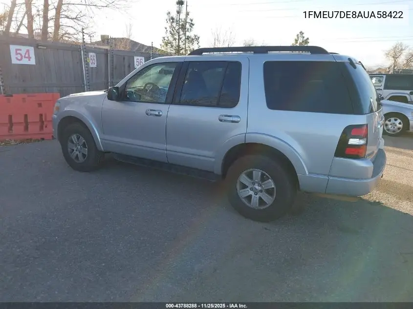 1FMEU7DE8AUA58422 2010 Ford Explorer Xlt