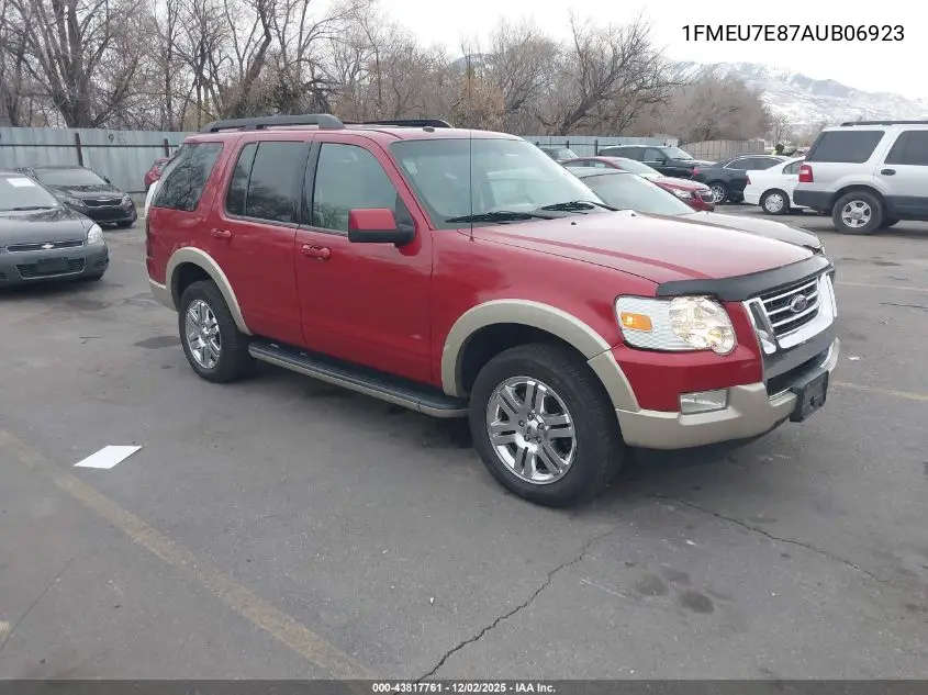 1FMEU7E87AUB06923 2010 Ford Explorer Eddie Bauer