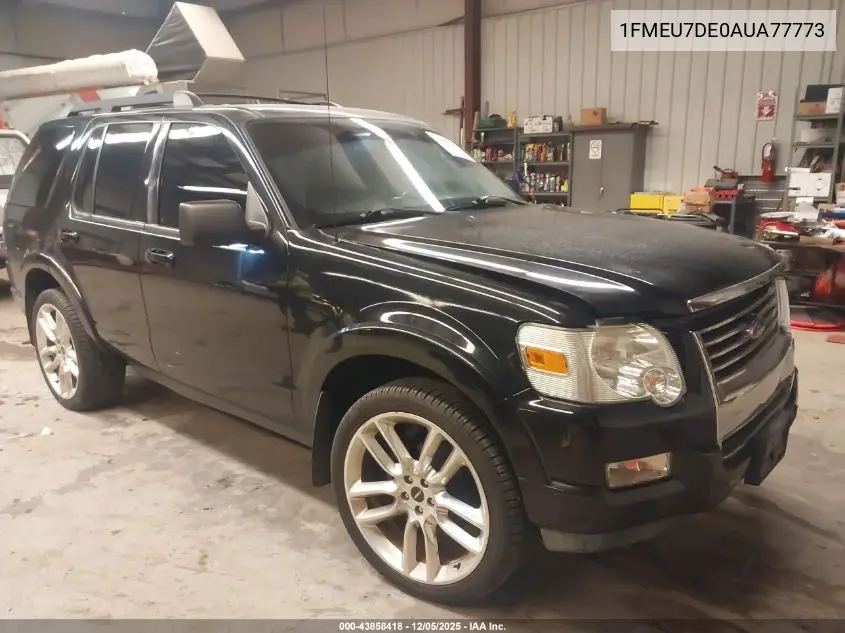 1FMEU7DE0AUA77773 2010 Ford Explorer Xlt