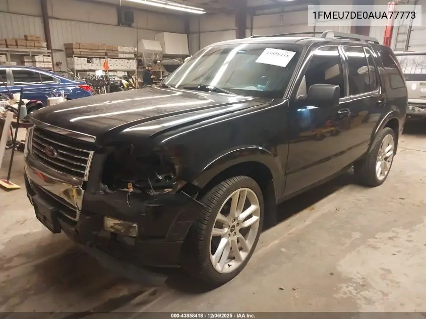 1FMEU7DE0AUA77773 2010 Ford Explorer Xlt