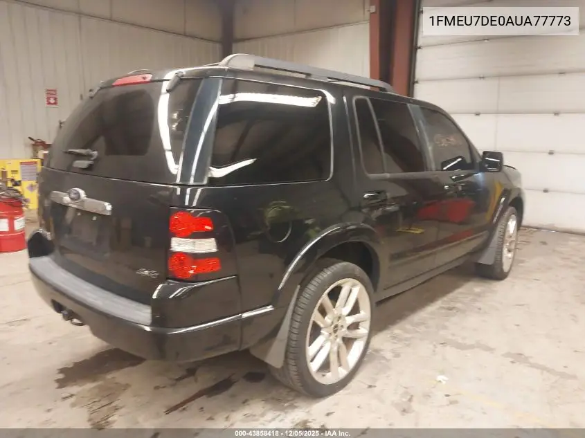 1FMEU7DE0AUA77773 2010 Ford Explorer Xlt