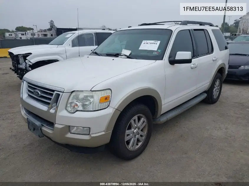 1FMEU7EE5AUA58313 2010 Ford Explorer Eddie Bauer