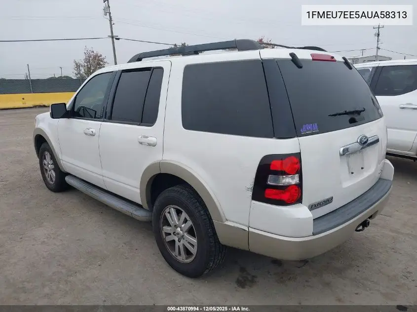 1FMEU7EE5AUA58313 2010 Ford Explorer Eddie Bauer
