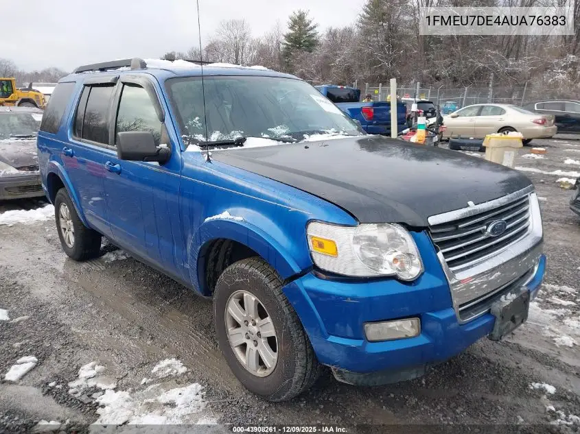 1FMEU7DE4AUA76383 2010 Ford Explorer Xlt