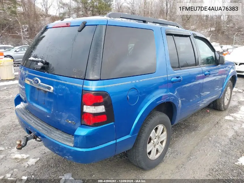 1FMEU7DE4AUA76383 2010 Ford Explorer Xlt