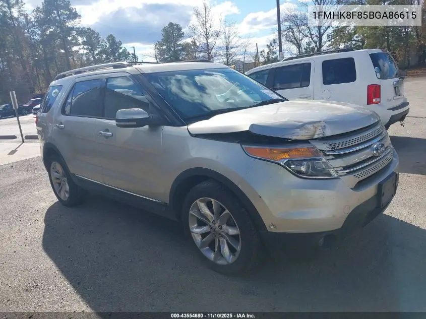 1FMHK8F85BGA86615 2011 Ford Explorer Limited
