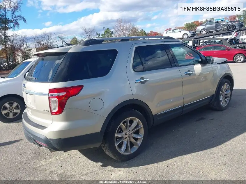1FMHK8F85BGA86615 2011 Ford Explorer Limited